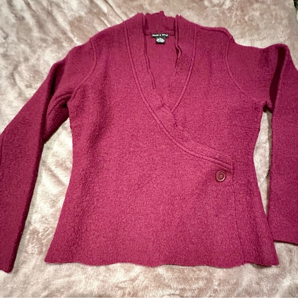 100% Wool Sweater Wrap - Picture 3 of 5